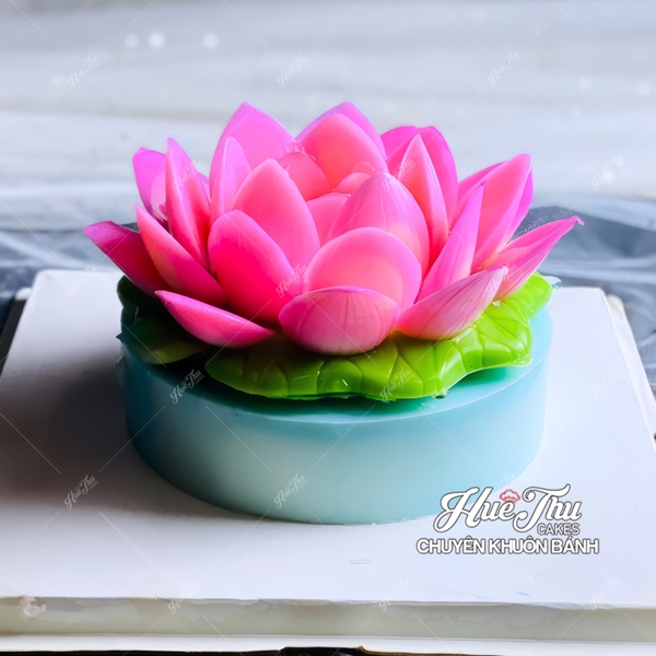 Khuôn nhựa Hoa Sen Ghép làm bánh rau câu 3D 4D nhấn xôi, fondant, socola, nến hanmade