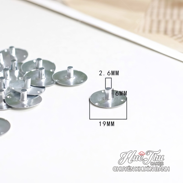 Đế kẹp tim nến (20 cái) đế sắt kẹp tim, bấc nến - nguyên liệu làm nến