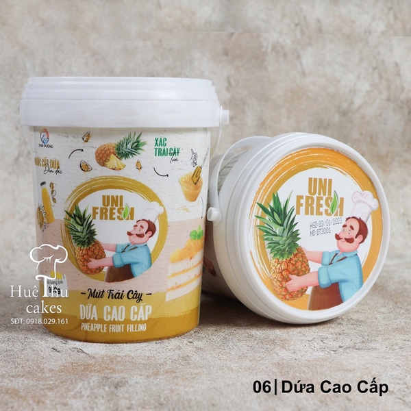 Mứt Trái Cây Có Xác Làm Nhân Bánh - Uni Fresh - Xô 950gr