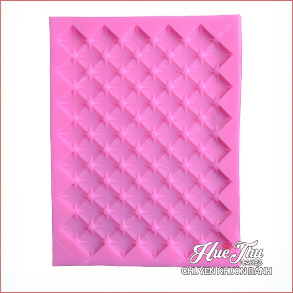 Khuôn silicon Đan Chéo cách điệu 18cm ốp viền cho bánh rau câu 3D, 4D