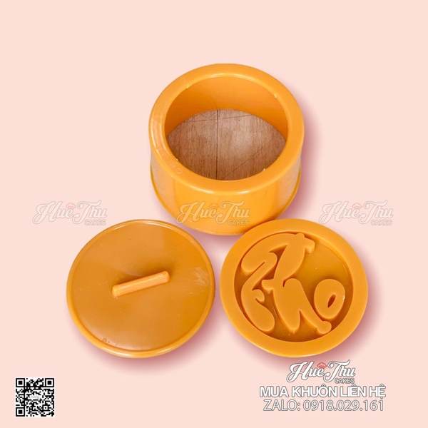 Khuôn xôi hình Tròn 12cm - khuôn ép xôi, khuôn nhấn xôi Vĩnh Trường