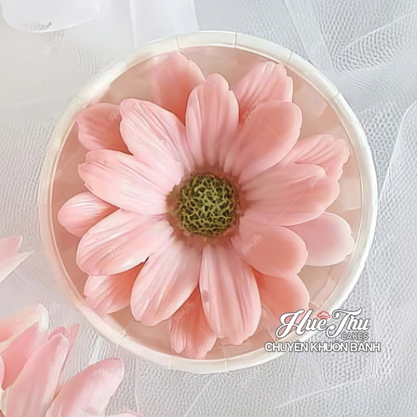 Khuôn silicon Hoa Cúc Châu Phi 7cm làm bánh rau câu 3D 4D nhấn xôi, fondant, socola, nến hanmade