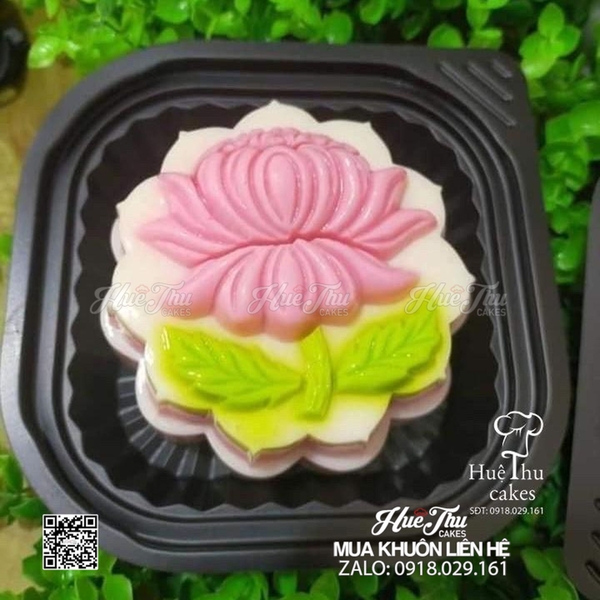 Bộ 35 khuôn rau câu, nhấn xôi Ngọc Lan dùng làm bánh rau câu trung thu, ép xôi