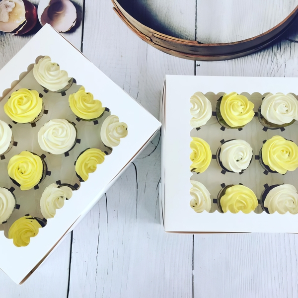 Hộp đựng bánh Cupcake 4/6/12 bánh trong suốt sang trọng