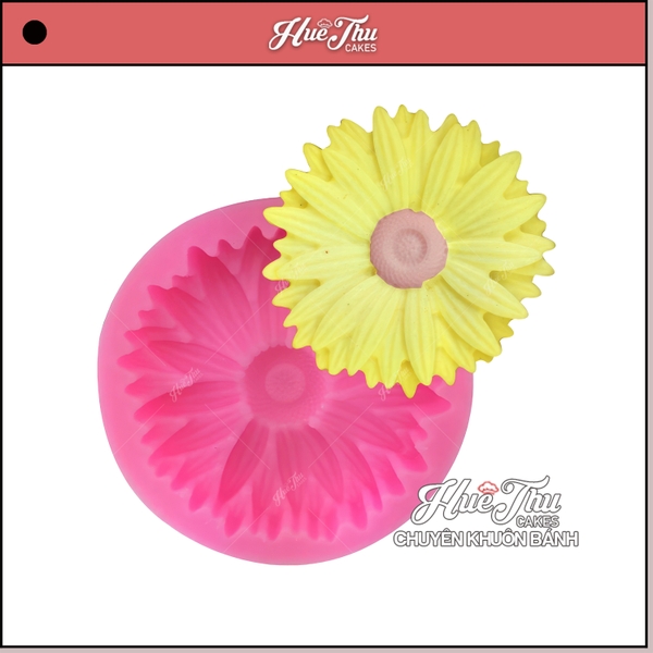 Khuôn silicon Hoa Hướng Dương Mặt Trời 5.5cm làm bánh rau câu 3D 4D nhấn xôi, fondant, socola, nến hanmade