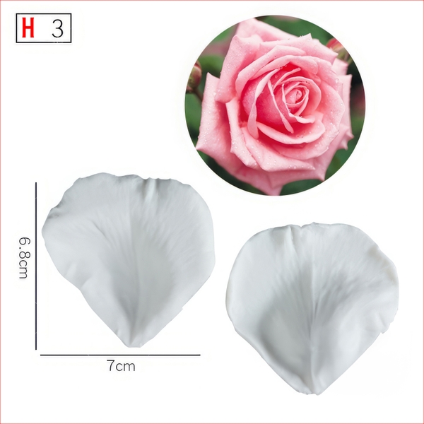 Khuôn silicon ép đậu hình Lá Hoa A99 (nhiều mẫu) nhấn xôi hoa, fondant, chè trôi nước