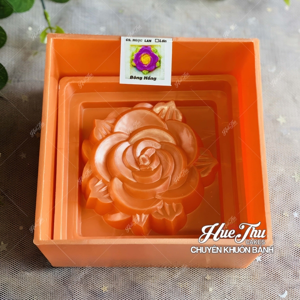 Khuôn xôi hình Vuông 12cm cao 7cm - khuôn ép xôi, khuôn nhấn xôi Ngọc Lan