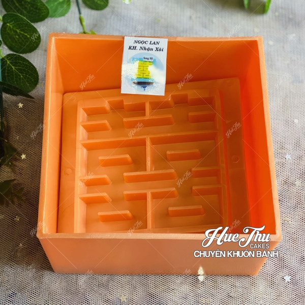 Khuôn xôi hình Vuông 12cm cao 7cm - khuôn ép xôi, khuôn nhấn xôi Ngọc Lan