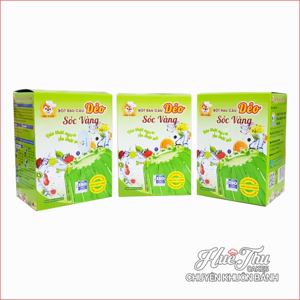 Bột rau câu dẻo Sóc Vàng (jelly - Sóc Xanh)