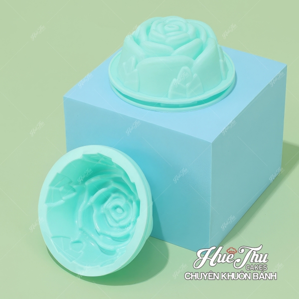 Khuôn silicon Hoa Hồng 7cm (10 cái) làm bánh rau câu 3D 4D bánh da lợn