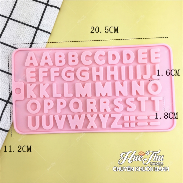 Khuôn silicon Chữ Số Trái Tim In Hoa 1.8*1.6cm làm bánh rau câu 3D 4D nhấn xôi, fondant, socola, nến hanmade