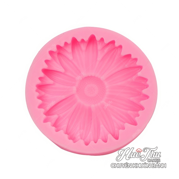 Khuôn silicon Hoa Hướng Dương Mặt Trời 5.5cm làm bánh rau câu 3D 4D nhấn xôi, fondant, socola, nến hanmade