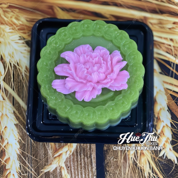 Khuôn silicon Hoa Mẫu Đơn A81 6cm làm bánh rau câu 3D 4D nhấn xôi, fondant, socola, nến hanmade