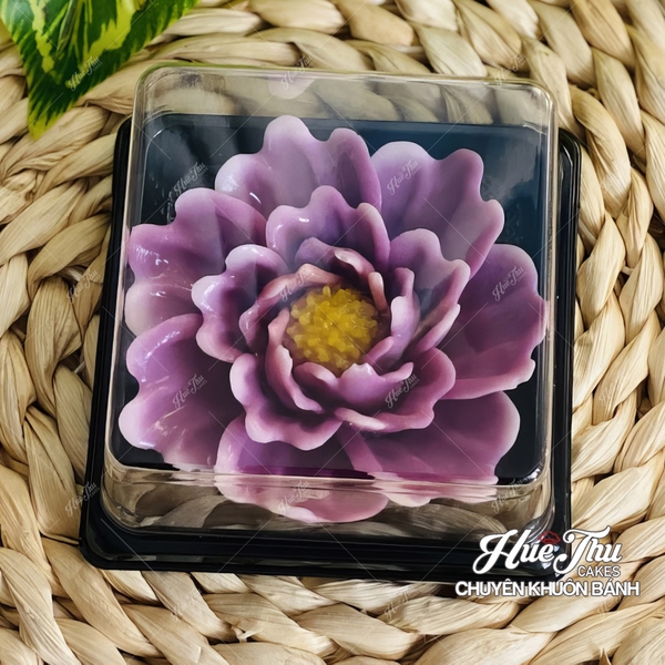 Khuôn silicon Hoa Mẫu Đơn 8.6cm A50 làm bánh rau câu 3D 4D nhấn xôi, fondant, socola, nến hanmade