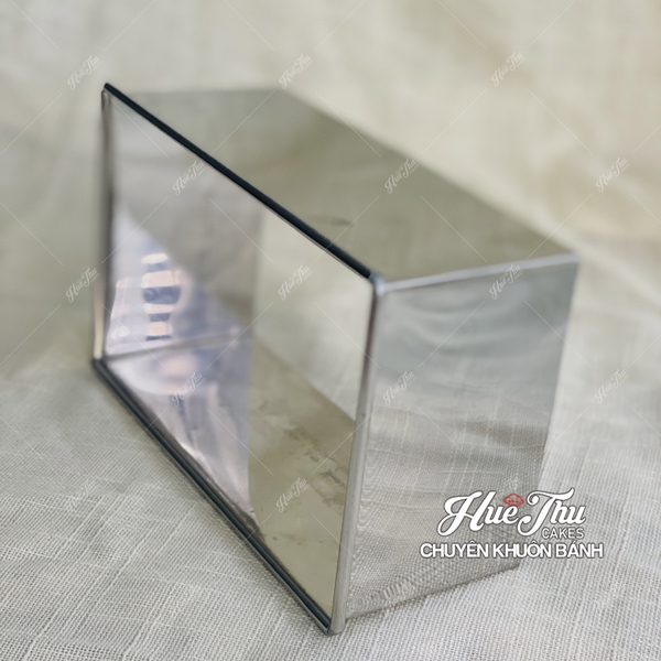Khuôn Ring hình Chữ Nhật 18/20/22/24cm cao 8cm (inox 304) làm bánh rau câu, bánh mousse
