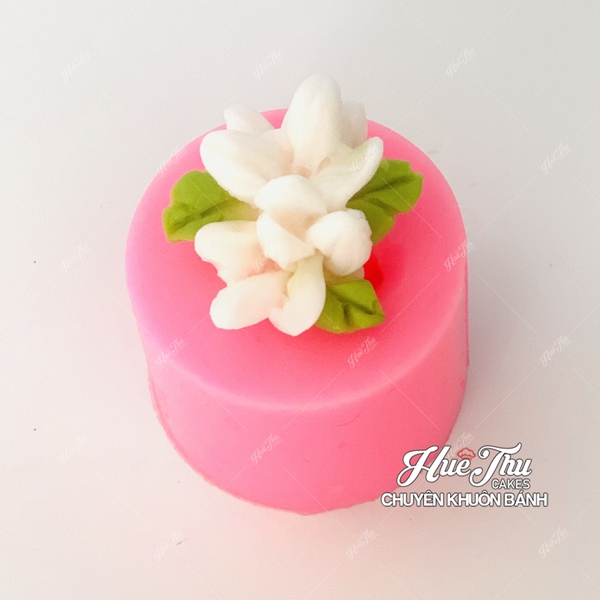 Khuôn silicon hoa Lài Thái M28 làm bánh rau câu 3D 4D nhấn xôi, fondant, socola, nến hanmade