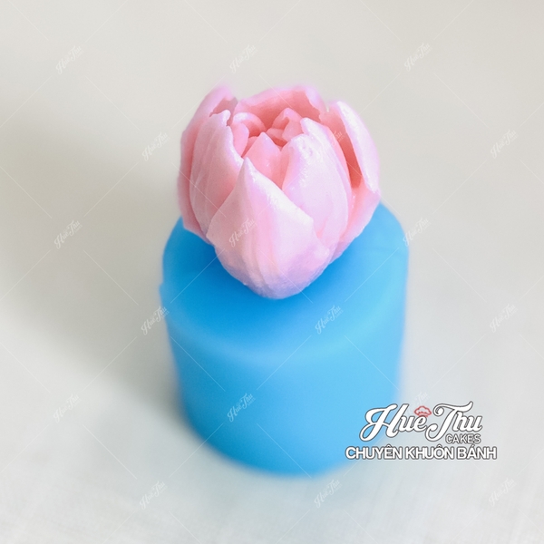 Khuôn silicon Hoa Tulip A181 làm bánh rau câu 3D 4D nhấn xôi, fondant, socola, nến hanmade