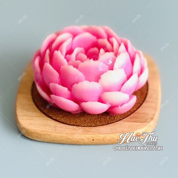 Khuôn silicon Sen Đá Ngàn Cánh làm bánh rau câu 3D 4D nhấn xôi, fondant, socola, nến hanmade