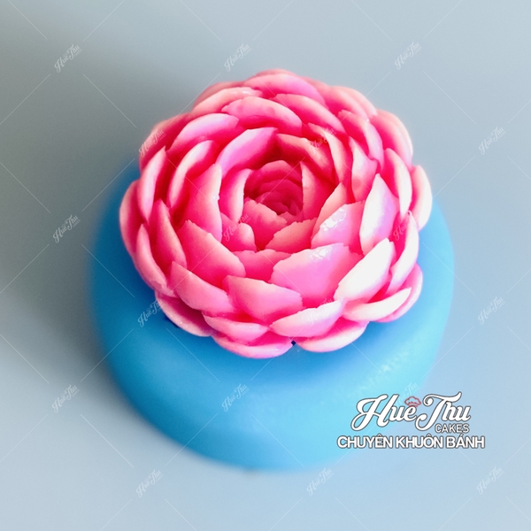 Khuôn silicon Sen Đá Ngàn Cánh làm bánh rau câu 3D 4D nhấn xôi, fondant, socola, nến hanmade
