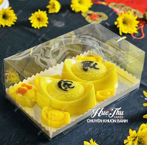 Khuôn Thỏi Vàng Đại Phúc Lộc Thọ Tài 12cm làm bánh rau câu 3D 4D nhấn xôi, fondant, socola, nến hanmade