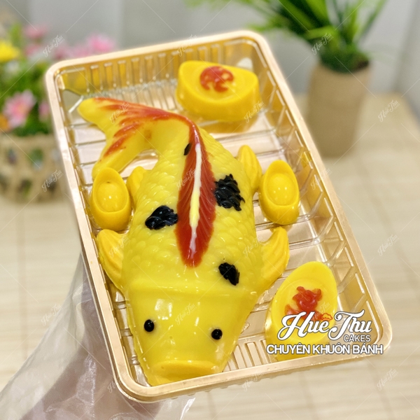 Hộp Đế Đen/Trắng/Vàng 25cm cao 7.5cm HC4 (10/50 hộp) đựng bánh rau câu cá chép, bông lan, xôi, cơm