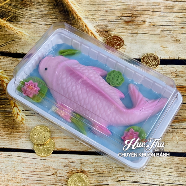 Hộp Đế Đen/Trắng/Vàng 25cm cao 7.5cm HC4 (10/50 hộp) đựng bánh rau câu cá chép, bông lan, xôi, cơm