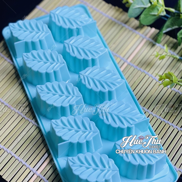 Khuôn rau câu, khay đá Chiếc Lá làm bánh rau câu 3D 4D nhấn xôi, fondant, socola, nến hanmade