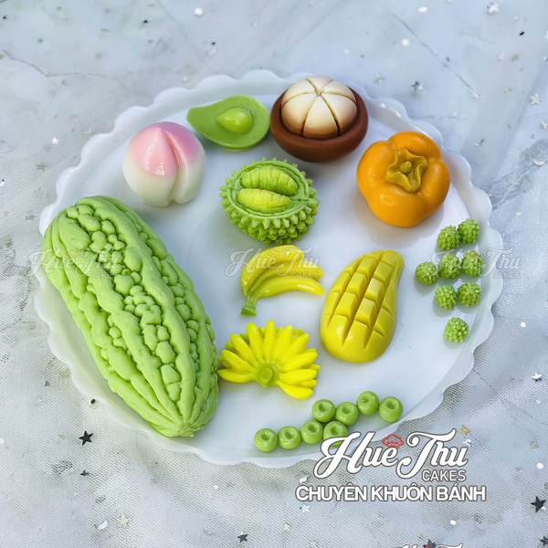 Khuôn silicon Nải Chuối làm bánh rau câu 3D 4D nhấn xôi, fondant, socola, nến hanmade