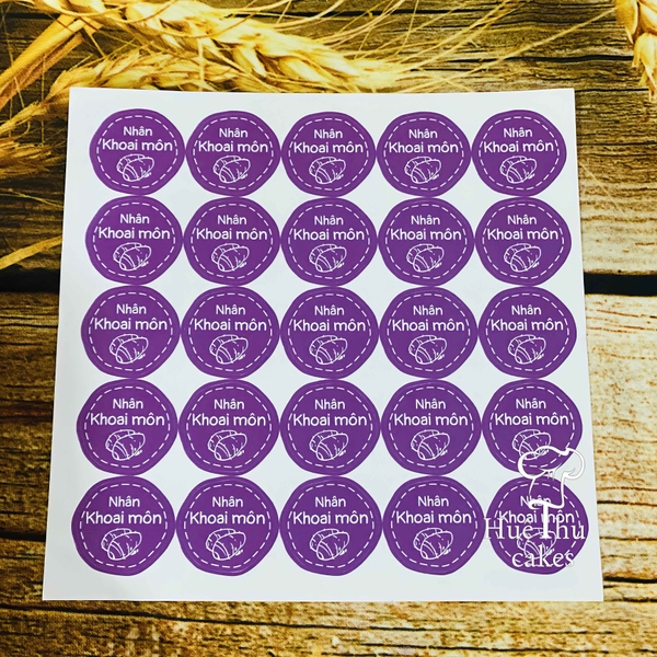 Tem dán nhân bánh Trung Thu đủ vị (12 tem / tờ)