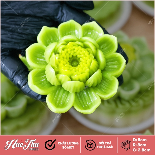 Khuôn silicon Hoa Sen 8cm A21 làm bánh rau câu 3D 4D nhấn xôi, fondant, socola, nến hanmade