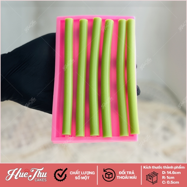 Khuôn silicon Cành Hoa A135 15cm làm bánh rau câu 3D 4D nhấn xôi, fondant, socola, nến hanmade