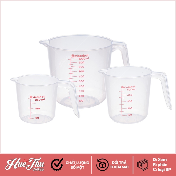 Ca đong chịu nhiệt chia vạch Việt Nhật, ly cốc đong định lượng 250/500/1000/2000/3000ml