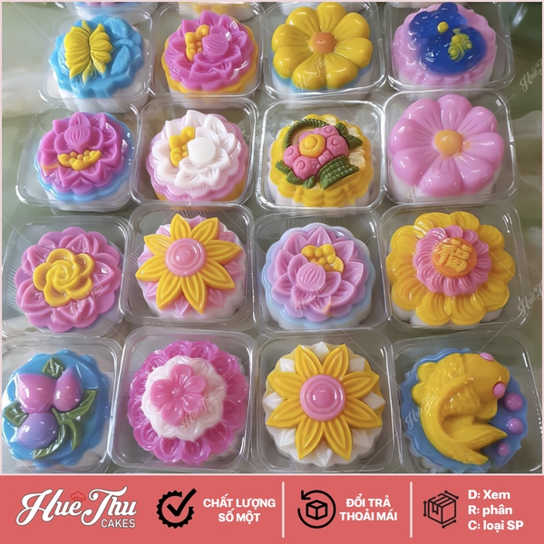 Khuôn rau câu, nhấn xôi Vĩnh Trường 250g (nhiều mẫu) dùng làm bánh rau câu trung thu, ép xôi