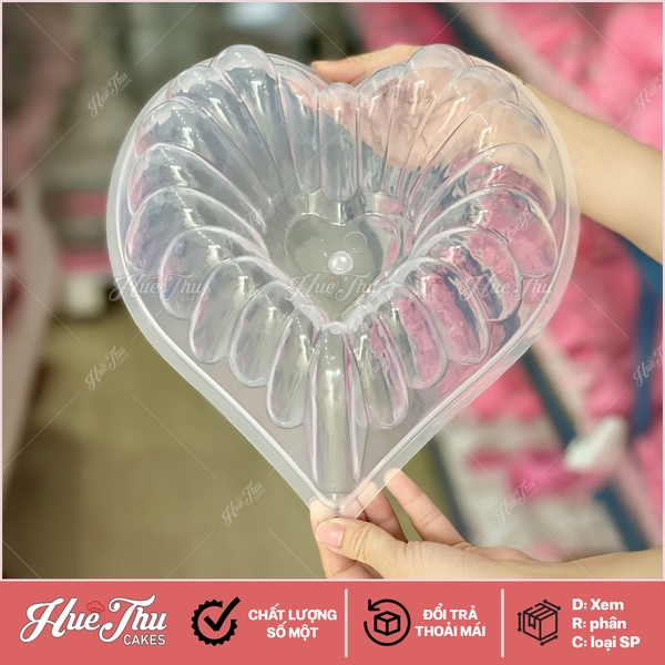 Khuôn rau câu Thố Tròn / Thố Tim làm bánh rau câu 3D 4D nhấn xôi, fondant, socola, nến hanmade