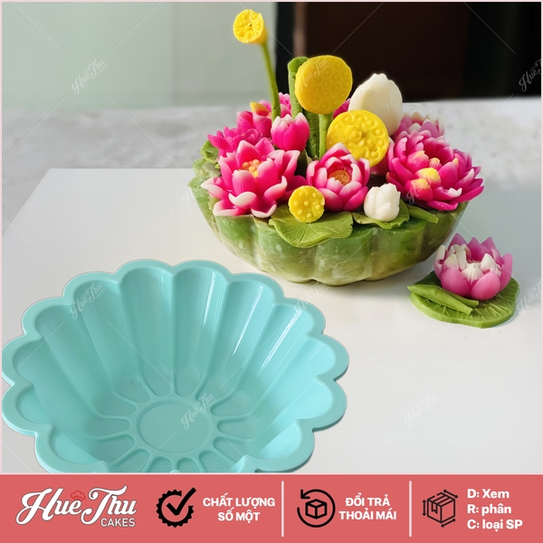 Khuôn silicon Váy Búp Bê, Tô, Chậu Hoa làm bánh rau câu 3D 4D nhấn xôi, fondant, socola, nến hanmade
