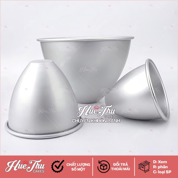 Khuôn nhôm Chậu Hoa / Váy Búp Bê cao 15cm làm bánh rau câu, bánh kem