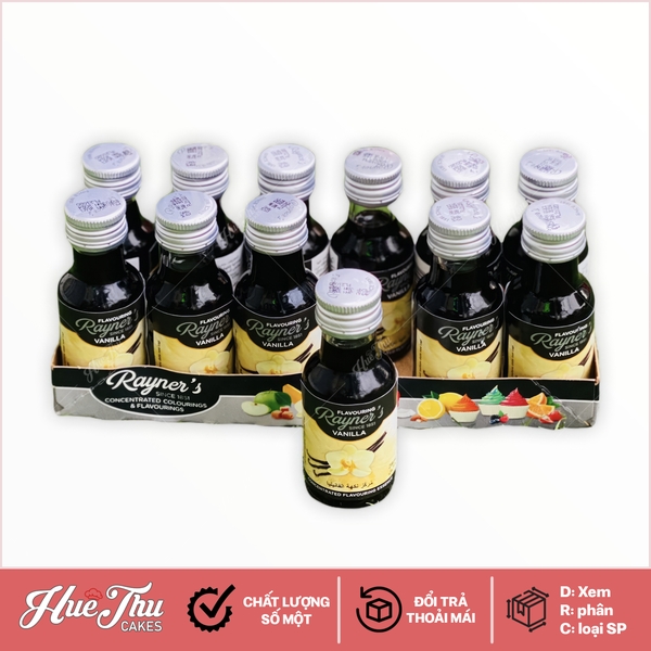 Hương Vani Rayner's 28ml - Hương Vanilla sử dụng làm bánh, kem, thực phẩm