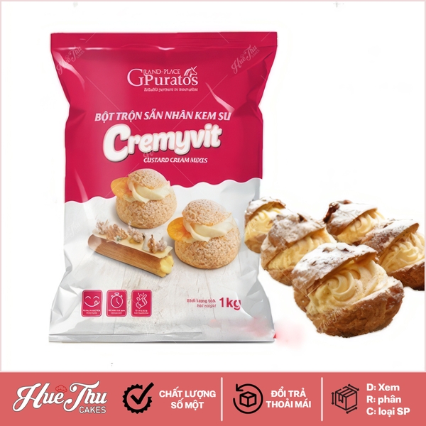 Bột trộn nhân Kem Su Cremyvit Puratos 1kg
