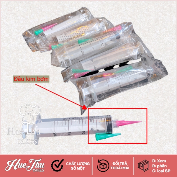 Đầu kim bơm rau câu vẽ, rau câu hoa nổi, thạch rau câu 3D (10 cái)