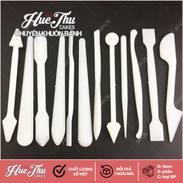 Tạo hình fondant wagashi-12 que khắc