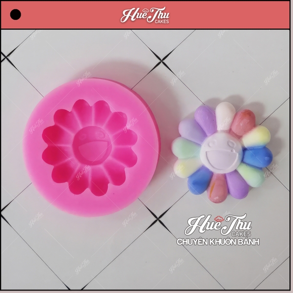Khuôn silicon Hoa Mặt Trời làm bánh rau câu 3D 4D nhấn xôi, fondant, socola, nến hanmade