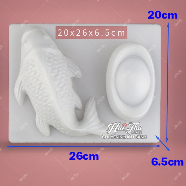 Khuôn Cá Chép / Cá Kol bằng nhựa (nhiều size) dùng đổ rau câu, nhấn xôi