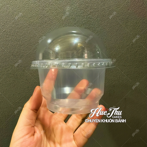 Ly 858 nhựa PP chịu nhiệt (200ml, 50 cái có nắp) hũ hấp bánh flan, đựng tàu hủ singapore, panna cotta, rau câu ly