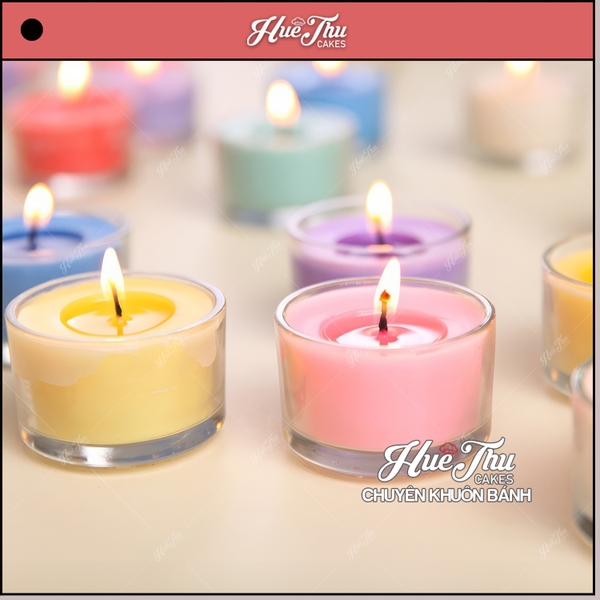 Ly tealight thuỷ tinh 4.5cm tạo kiểu - Ly làm nến thơm, nến hanmade