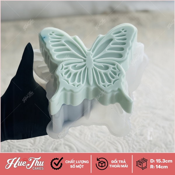 Khuôn silicon Con Bướm A137 làm bánh rau câu 3D 4D nhấn xôi, fondant, socola, nến hanmade
