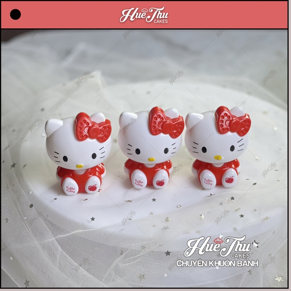 Búp Bê Hello Kitty (3 cái) phụ kiện trang trí bánh rau câu, bánh kem, bánh sinh nhật