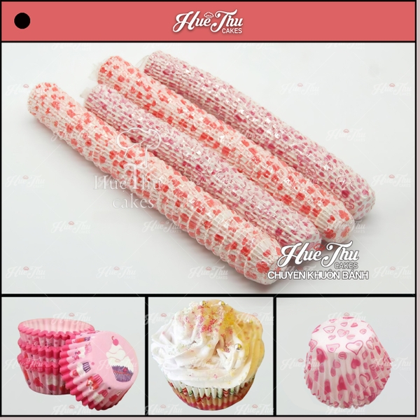 Ly giấy Cupcake nhỏ nướng bánh (25 cái) cốc giấy làm bánh