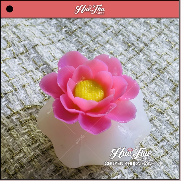 Khuôn silicon Hoa Sen S1 8.5cm làm bánh rau câu 3D 4D nhấn xôi, fondant, socola, nến hanmade