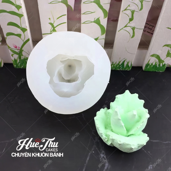 Khuôn silicon Xương Rồng Mầm 4.3cm (số 8) làm bánh rau câu 3D 4D nhấn xôi, fondant, socola, nến hanmade