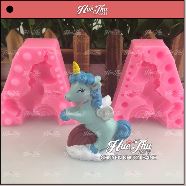 Khuôn silicon Ngựa Pony làm bánh rau câu 3D 4D nhấn xôi, fondant, socola, nến hanmade